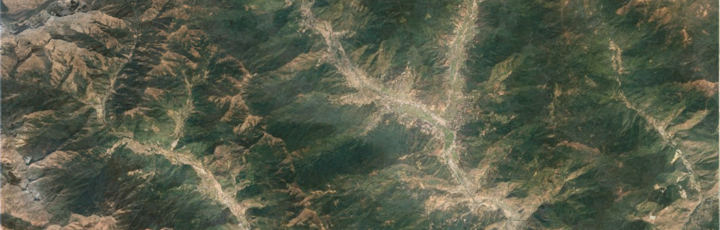 Satellite map of the Paro Valley