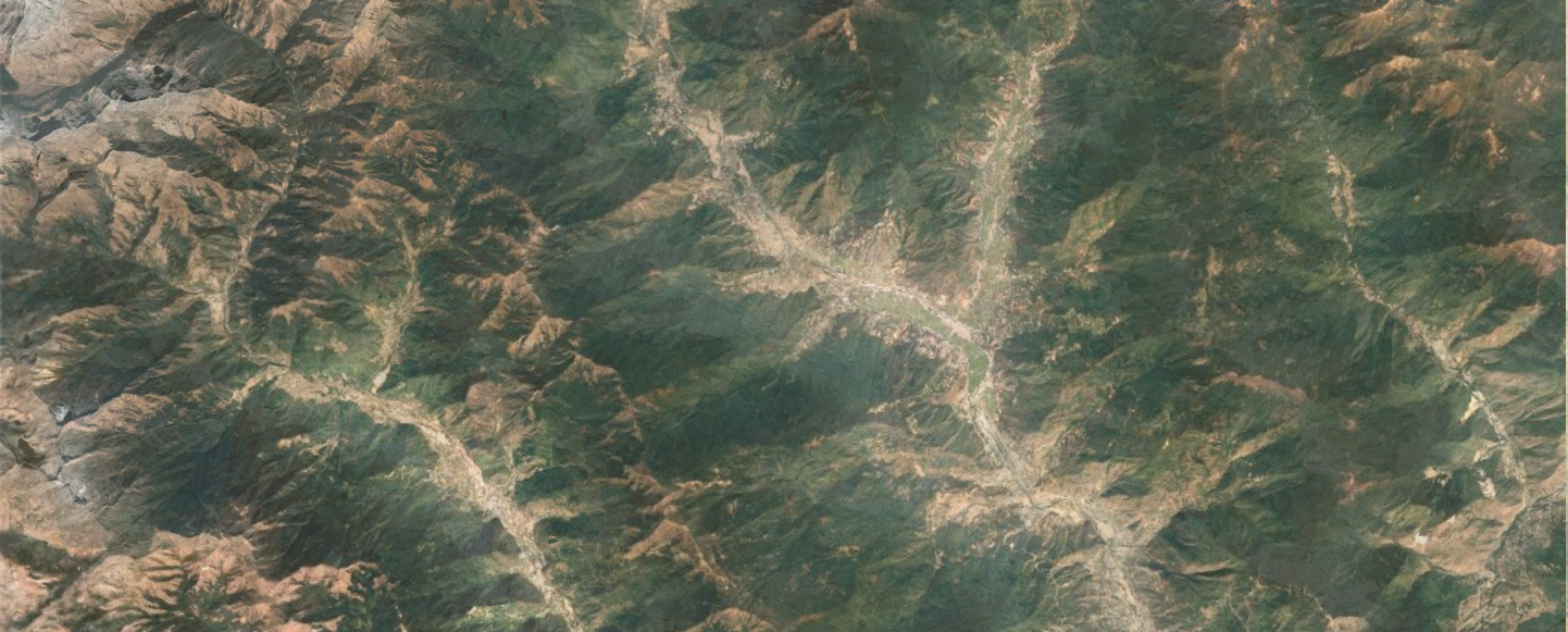 Satellite map of the Paro Valley
